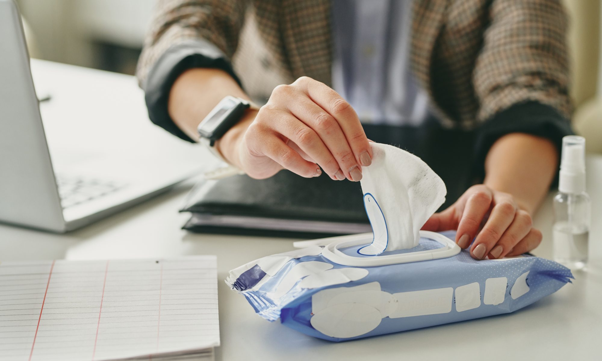 Never flush wet wipes in toilets.